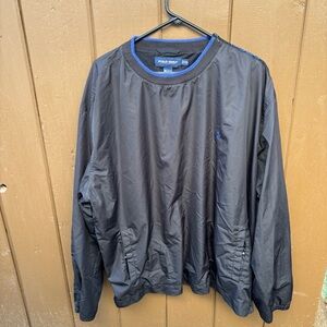 Vintage Polo Golf Ralph Lauren Pullover Windbreaker Jacket Men XXL Black Blue